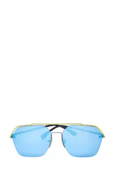 Авиаторы в тонкой оправе с контрастным мостом