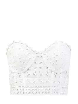 Ажурное бюстье из кружева broderie anglaise