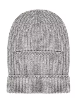 Балаклава фактурной вязки из шерсти, кашемира и шелка