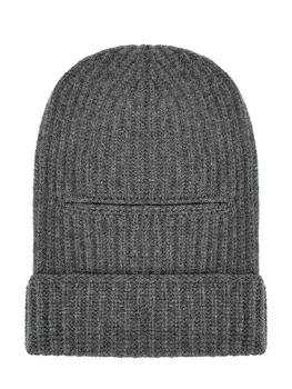 Балаклава из меланжевой шерсти мериноса, шелка и кашемира