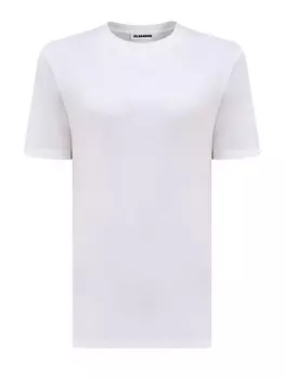 Базовая футболка из органического хлопка джерси с патчем