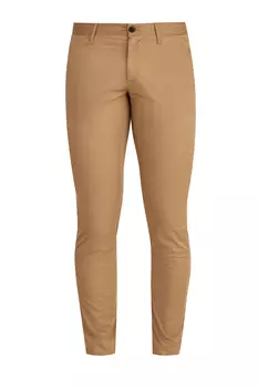 Базовые брюки облегающего силуэта из гладкого хлопка stretch