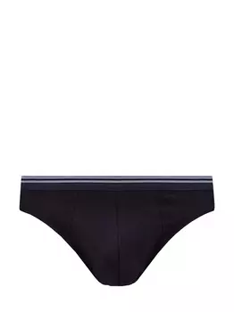 Базовые слипы из мягкого джерси с окантовкой в полоску