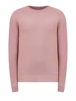 Базовый джемпер из хлопковой пряжи Old Dyed с мини-патчем