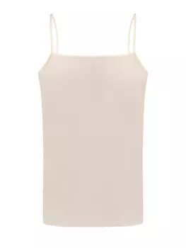 Базовый топ из струящейся ткани жоржет