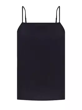 Базовый топ из жоржета с тонкими бретелями