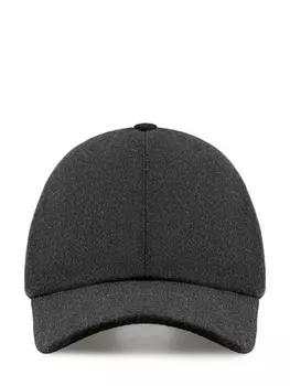 Бейсболка из фактурной шерсти с вышитым логотипом
