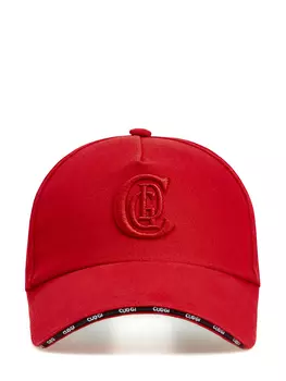 Бейсболка из хлопкового габардина с объемным вышитым логотипом