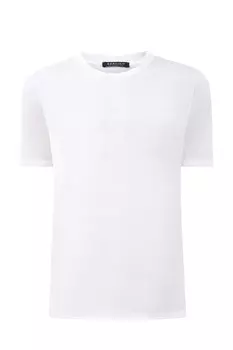 Белая футболка из эластичного хлопка джерси