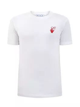Белая футболка из джерси с макро-принтом Arrows