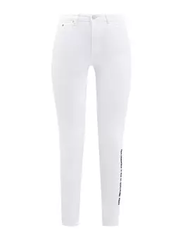 Белые джинсы-skinny с принтом Rue St-Guillaume