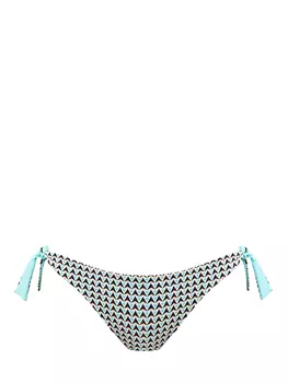 Бикини из двухслойной ткани с геометрическим паттерном