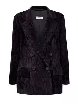 Блейзер из вельветового бархата с классическими лацканами