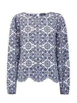 Блуза из кружева ришелье с перфорацией