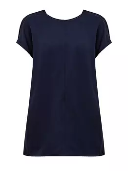 Блуза из струящейся атласной ткани Sabl с ювелирной цепочкой