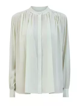 Блуза-плиссе из шелкового крепа с внутренней комбинацией