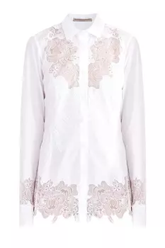 Блуза с кружевными вставками в романтическом стиле
