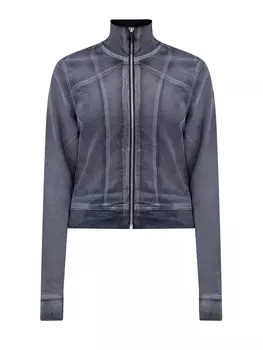 Бомбер D-Emy-S из денима Track с металлизированным напылением