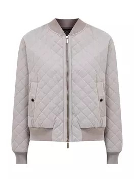 Бомбер Lilai из матовой стеганой тафты с двойной застежкой