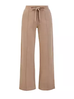 Брюки Isidor из футера с разрезами и вышитым логотипом