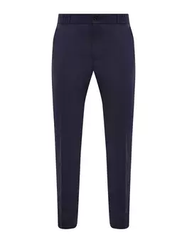 Брюки из хлопка с эластичной вставкой на поясе