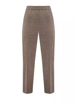 Брюки из шерсти и кашемира с тонкими цепочками Punto Luce