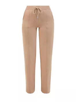 Брюки из шерсти, кашемира и шелка с цепочкой Punto Luce