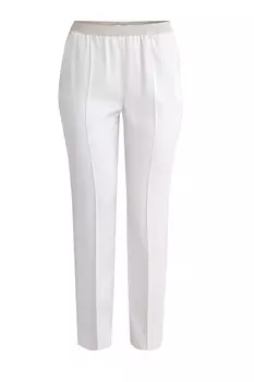 Брюки из струящейся ткани с посадкой на эластичном поясе