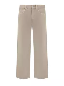 Брюки Loose из окрашенного вручную хлопкового бархата