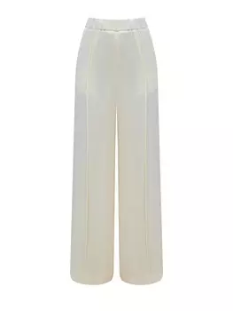 Брюки-палаццо из струящегося ацетата с жемчужным напылением