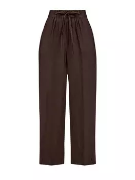 Брюки-палаццо с легким металлизированным блеском и кулиской