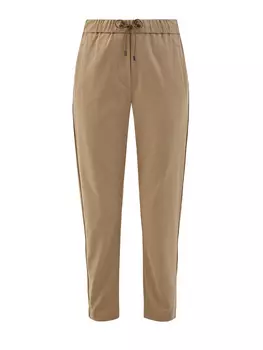 Брюки с эластичным поясом на кулиске и цепочкой Мониль