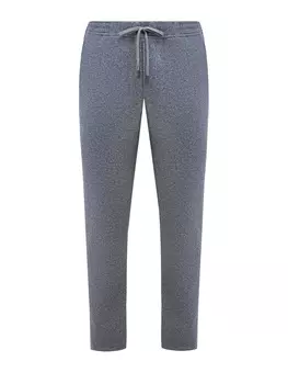 Брюки в спортивном стиле из хлопка с эластичным поясом