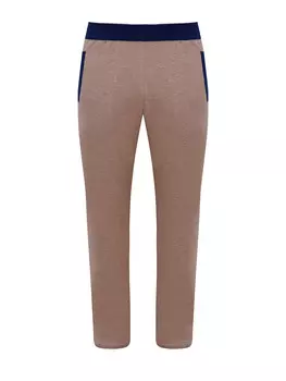 Брюки в спортивном стиле из хлопка с контрастной отделкой