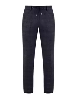 Брюки в стиле sprezzatura в мелованную клетку