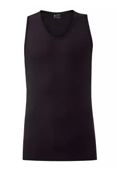 Черная майка из эластичного хлопка