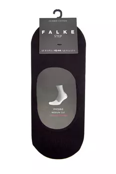 Черные подследники из хлопка с технологией Anti-slip