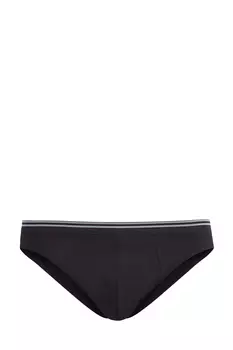 Черные трусы-слипы из эластичного хлопка джерси