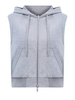 Двусторонний жилет из фланели и нейлона с деталью Punto Luce