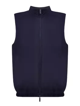 Двусторонний жилет из матового нейлона Loro Piana и хлопка