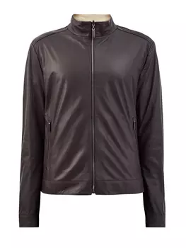 Двусторонняя куртка в классическом стиле из кожи наппа