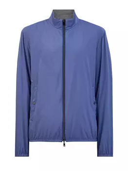 Двусторонняя ветровка из нейлона и меланжевого вискозного джерси
