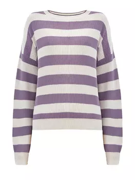 Джемпер английской вязки в полоску с цепочкой Мониль