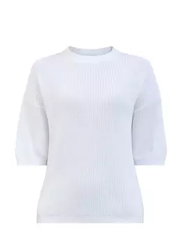 Джемпер из хлопка английской вязки с цепочкой Мониль