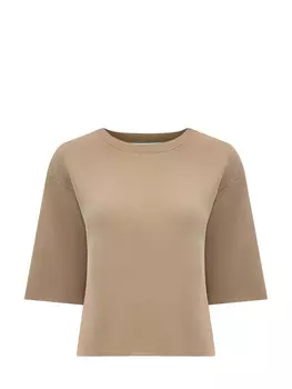 Джемпер из хлопковой пряжи с мерцающей нитью ламе