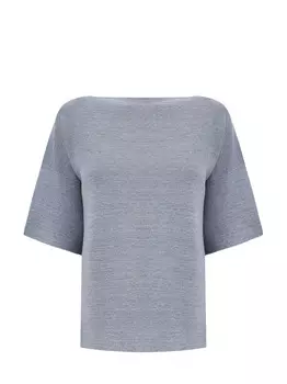 Джемпер из органического хлопка с мерцающей нитью ламе