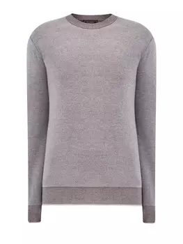 Джемпер из шерсти и кашемира с контрастной окантовкой