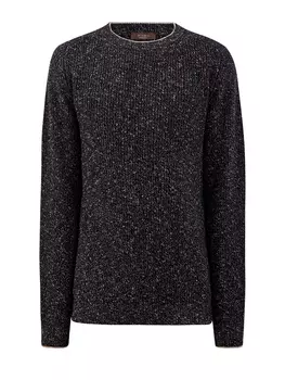 Джемпер из теплой шерсти и кашемира с контрастной окантовкой