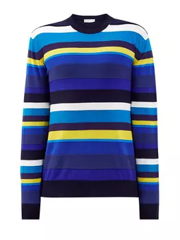 Джемпер в стиле colorblock из хлопковой пряжи