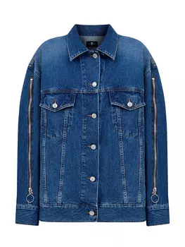 Джинсовая куртка Oli Trucker с потертостями и разрезами на молниях